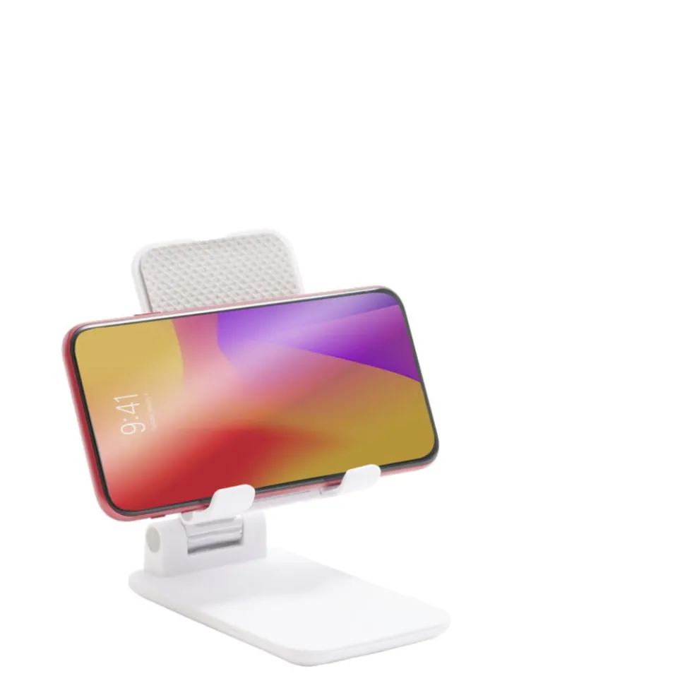 Support téléphone multiposition blanc 6,5x2,7xH11cm
