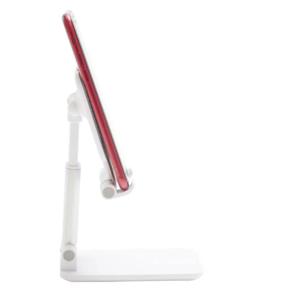 Support téléphone multiposition blanc 6,5x2,7xH11cm