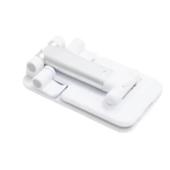 Support téléphone multiposition blanc 6,5x2,7xH11cm