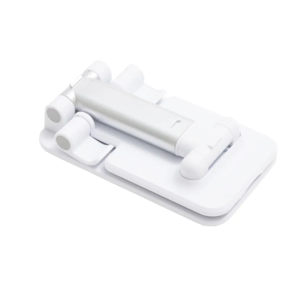 Support téléphone multiposition blanc 6,5x2,7xH11cm