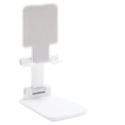 Support téléphone multiposition blanc 6,5x2,7xH11cm