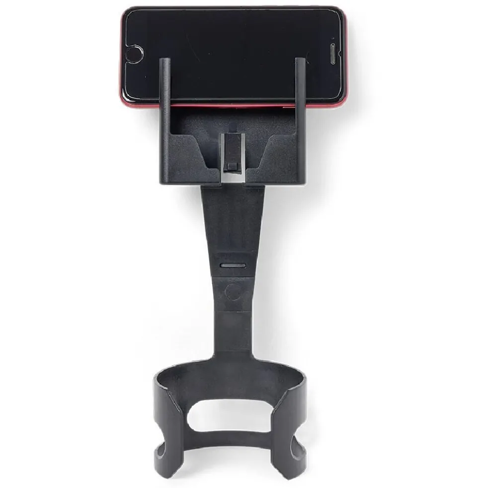Support téléphone porte gobelet 2 en 1 abs noir