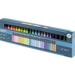 Surligneur x24 classique et pastel corps métallique L13cm