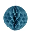 Suspension boule en papier bleu