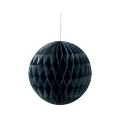 Suspension boule en papier noir