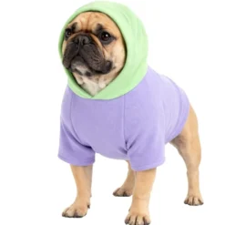 Sweat à capuche pour chien violet - Taille M