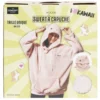 Sweat kawaii femme à capuche rose Taille unique 65xL105cm