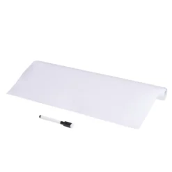 Tableau adhésif blanc à découper 45x200cm avec marqueur effaçable