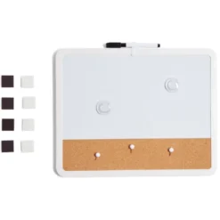 Tableau blanc avec surface en bois 33,7x28,1 cm