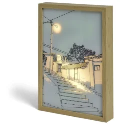 Tableau lumineux à led 3 modes d'éclairage - 32x23 cm