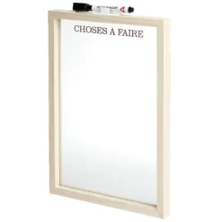 Tableau mémo 21x29,5cm avec feutre-effaceur x1