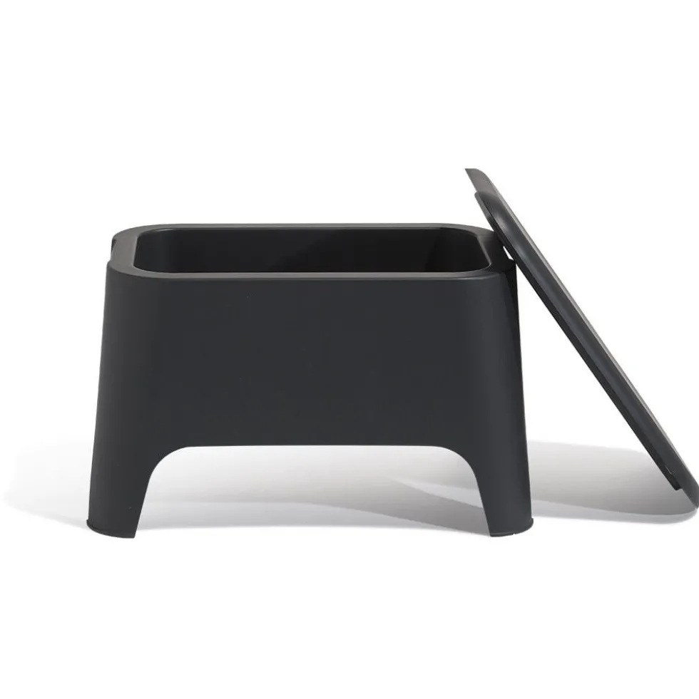 Table basse coffre Gary gris anthracite