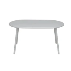Table basse Faro métal gris clair 80x45xH40cm