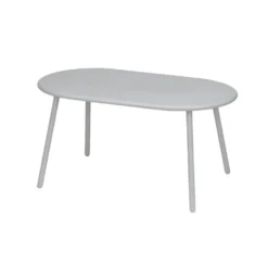Table basse Faro métal gris clair 80x45xH40cm