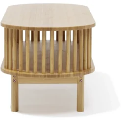 Table basse Gaïa bambou naturel - L100xP39xH36,5cm