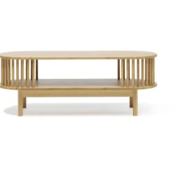 Table basse Gaïa bambou naturel - L100xP39xH36,5cm