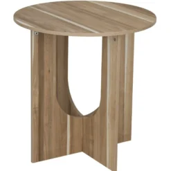 Table basse ronde en bois Wood XL Ø54xH55,5cm