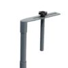 Table d'appoint pour balcon Oslow pliante acier gris 60x40xH68cm
