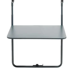Table d'appoint pour balcon Oslow pliante acier gris 60x40xH68cm