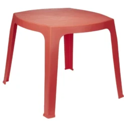Table de jardin enfant plastique Viva rose 56x51xH45cm