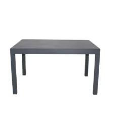Table de jardin extensible Oslo verre effet marbre 135/270x90xH.75 cm