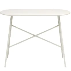 Table de jardin haute rectangulaire Faro acier gris 130x60xH100cm