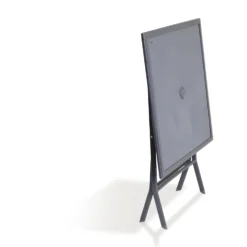 Table de jardin London pliante 2 personnes gris anthracite 70x70xH71cm