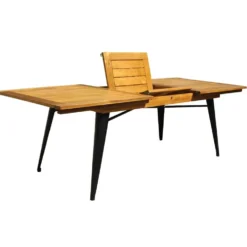 Table extensible Fabrik 6/8 personnes métal et bois