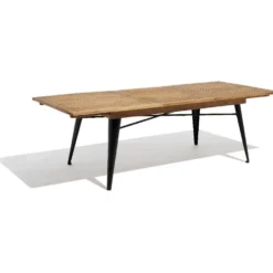 Table extensible Fabrik 6/8 personnes métal et bois
