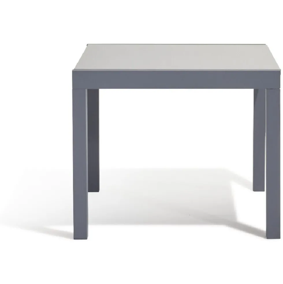 Table extensible Oslow gris ardoise 4 à 8 personnes