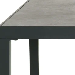 Table haute de jardin Oslow effet marbre 90x90xH94,5 cm