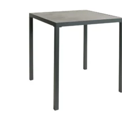 Table haute de jardin Oslow effet marbre 90x90xH94,5 cm