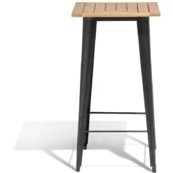 Table haute Fabrik métal et bois