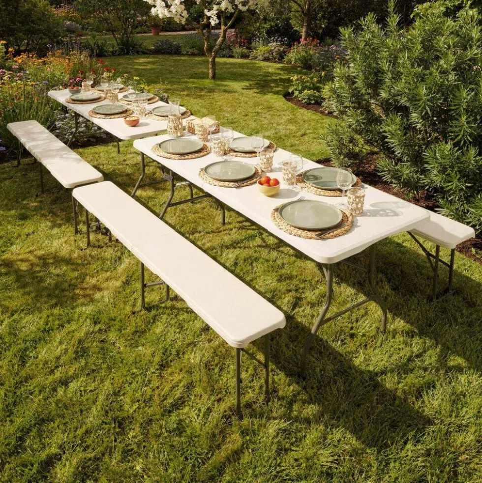 Table pliante rectangulaire 6 personnes