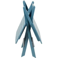 Table pliante Relax plastique bleu 72x70xH79cm