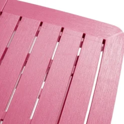 Table pliante Relax plastique rose 79x72xH70cm
