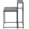 Table pour balcon Oslow pliante acier gris 60xP75xH100cm