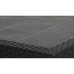 Table rectangulaire résine 10 personnes gris