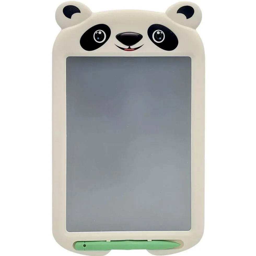 Tablette d'écriture enfant écran LCD forme ours H20cm blanc ou bleu