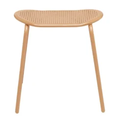Tabouret acier perforé Faro orange 45x28xH45cm