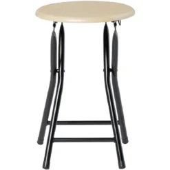 Tabouret pliant Aiden Marron L.30 x P.35 x H.45 cm