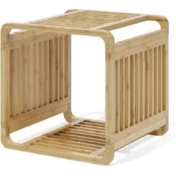 Étagère 1 case Macao bambou naturel - L.33xP.33xH.33 cm