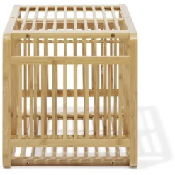 Étagère 2 cases Macao bambou naturel - L33xH.64,5xP.33 cm
