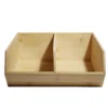 Étagère cuisine double empilable en bambou L34xP30,5xH13,5
