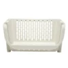 Étagère empilable x2 plastique 49,5x36xH29cm (2 modèles noir ou blanc)