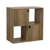 Étagère en bois 4 cases Adam brun naturel 60xP29,5xH60cm