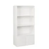 Étagère en bois 4 niveaux Adam blanc 59xP29,5xH120cm