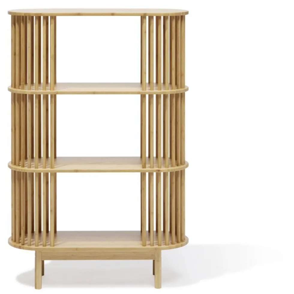 Étagère Gaïa bambou naturel - L80xP30xH120cm