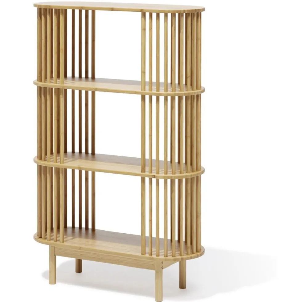 Étagère Gaïa bambou naturel - L80xP30xH120cm