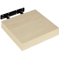 Étagère murale carrée bois beige